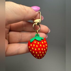 Strawberry Bag Charm Red | Summer Bag Charm/Keychain